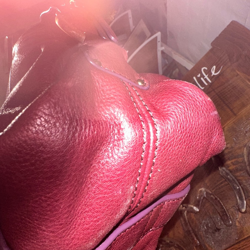 Michael Kors Merlot Leather Shoulder Bag - Picture 17 of 17